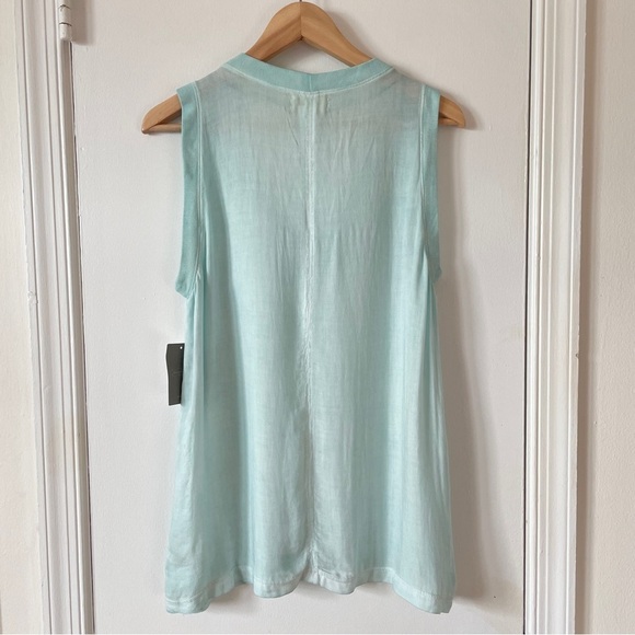 Cloth & Stone NWT Mint Green V-neck sleeveless top tank blouse large L - Picture 3 of 6